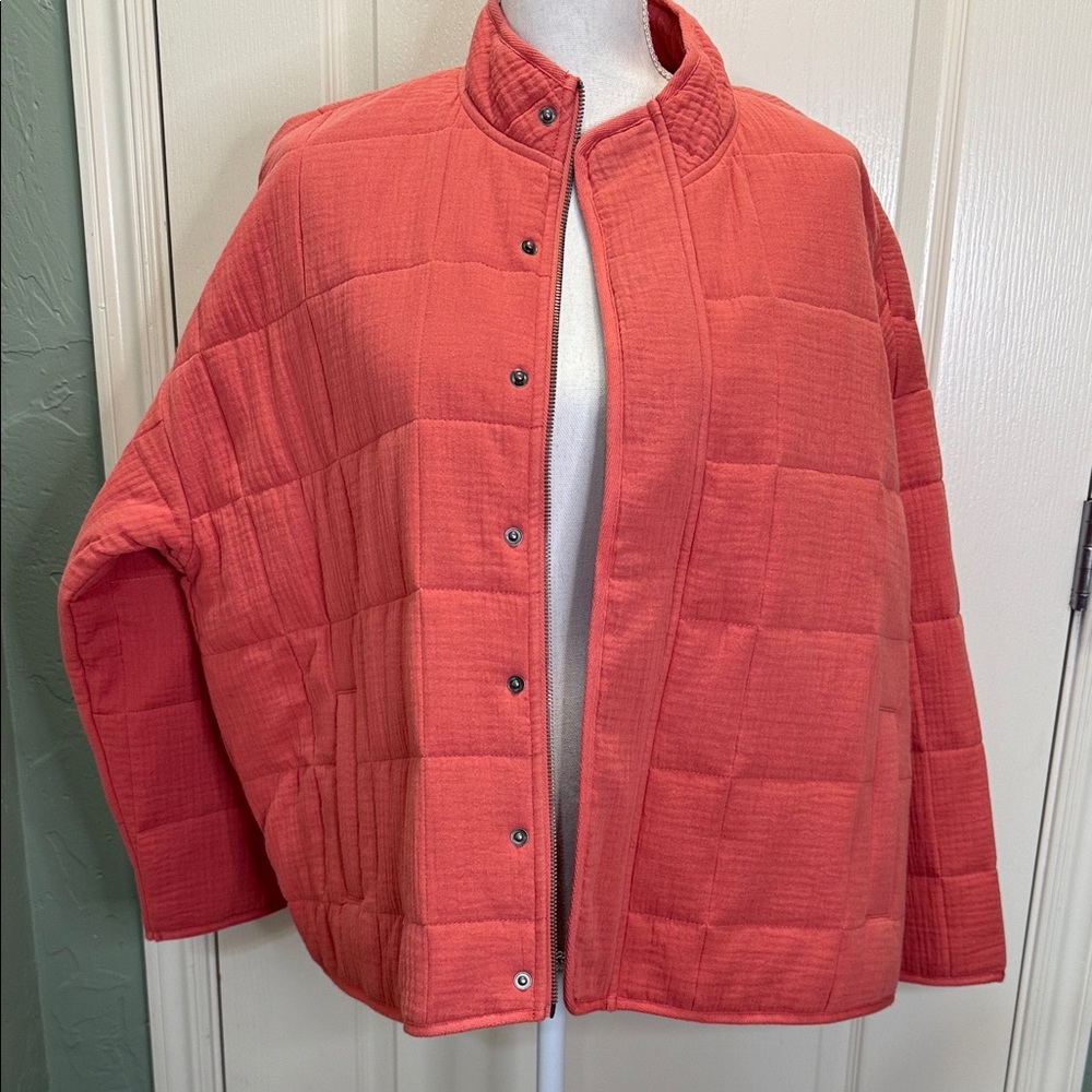 NEW Torrid Coral Quilted Puffer Jacket